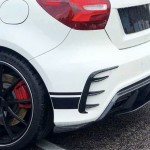 Πρόσθετα τριμ οπίσθιου προφυλακτήρα AMG look Edition 2 για Mercedes-Benz Α-Class (W176) Πρόσθετα τριμ οπίσθιου προφυλακτήρα AMG look Edition 2 για Mercedes-Benz Α-Class (W176)